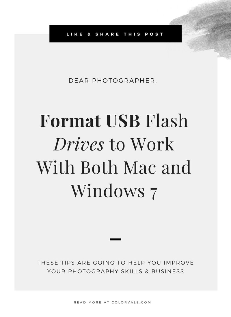 format flash drive on windows for mac